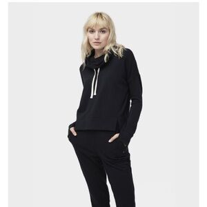 UGG Black Cowl Neck Sweater with Drawstrings
